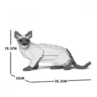 Siamese Cat Building Kit Interlocking Blocks Pet Building Kit
